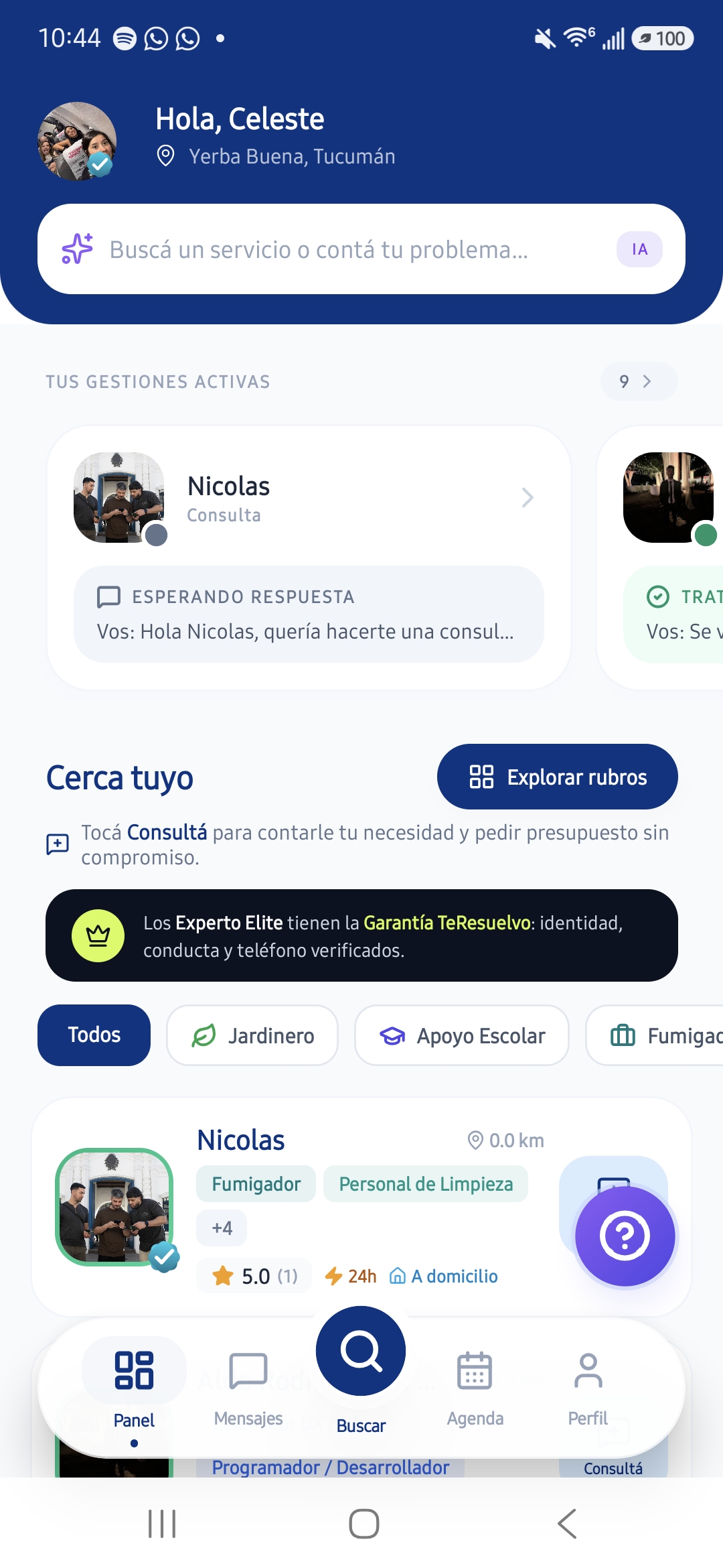 Del lado del cliente